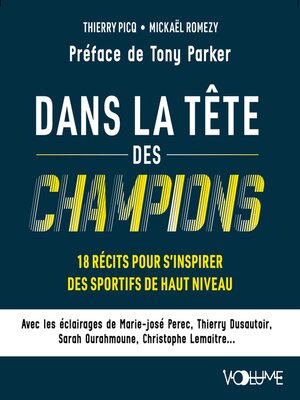 cover image of Dans la tête des champions